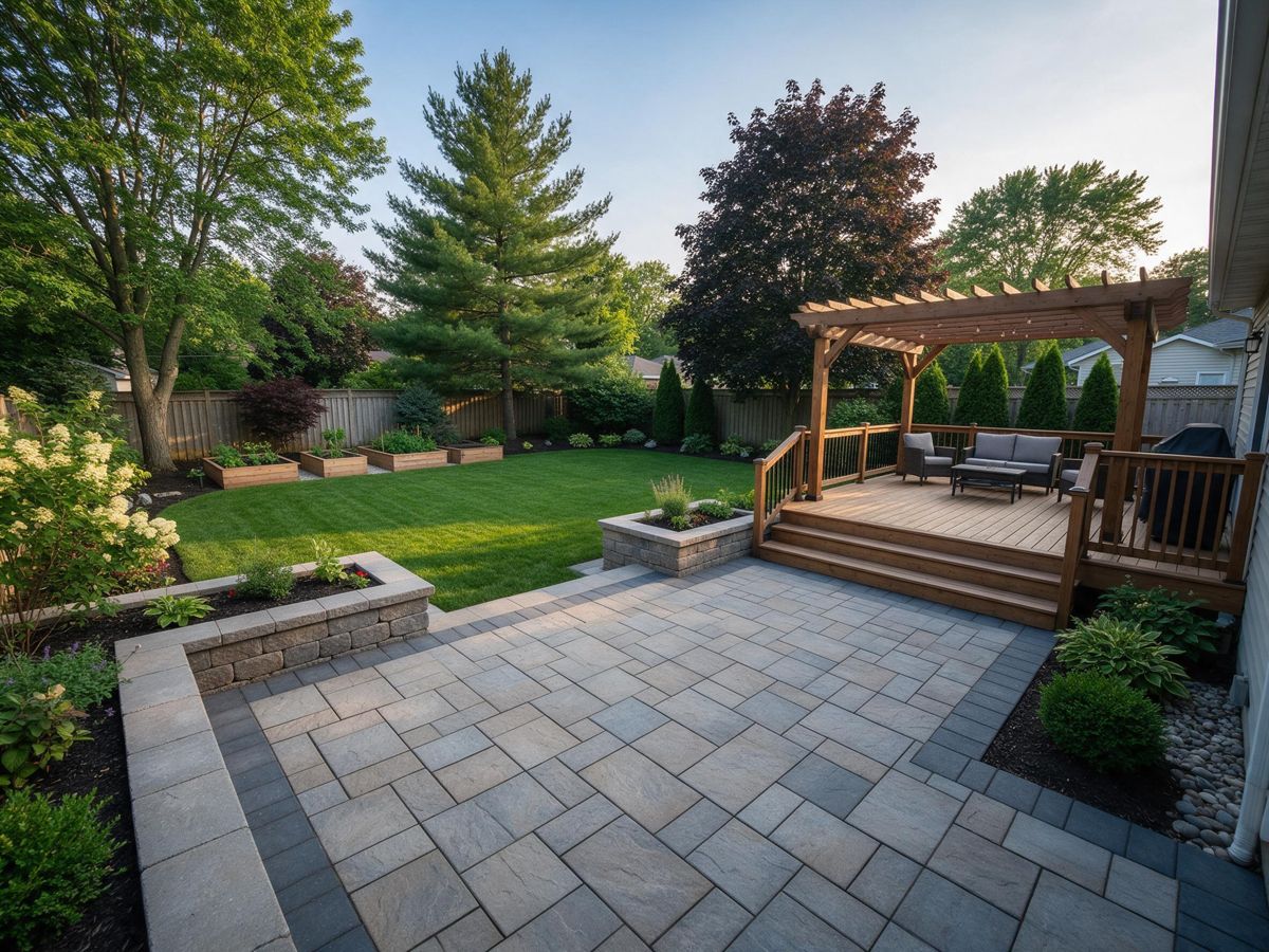 landscape design project in Brownsburg, IN